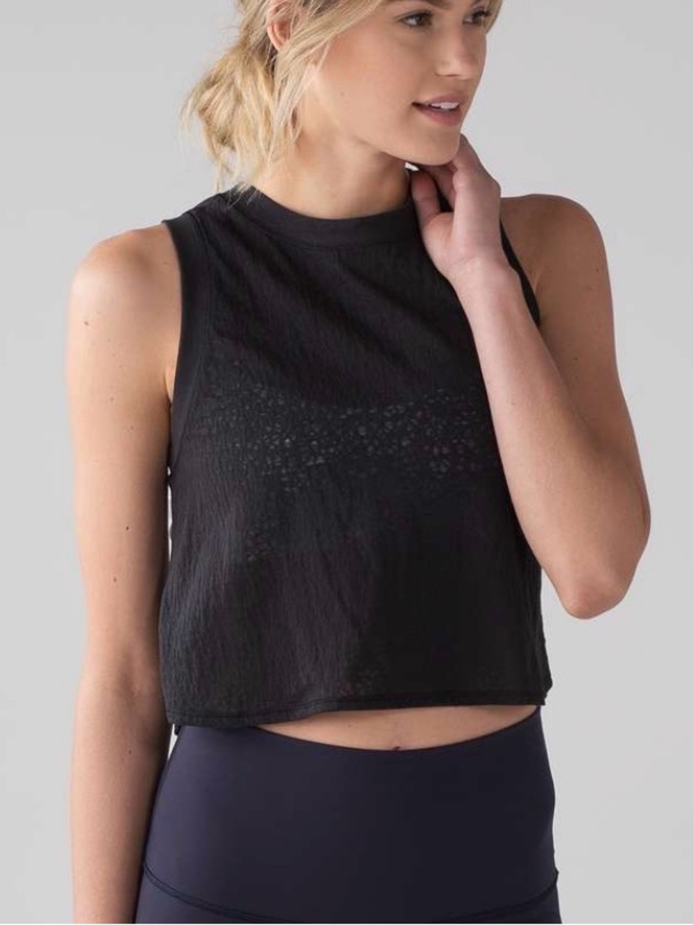 lululemon athletica Hint of Sheer Cropped Tank